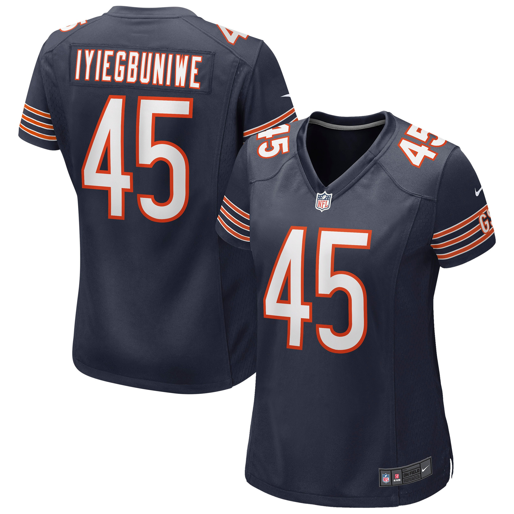 Joel Iyiegbuniwe Chicago Bears Womens Game Jersey - Navy Nfl