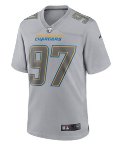 Joey Bosa 97 Los Angeles Chargers Atmosphere Fashion Game Jersey - Gray