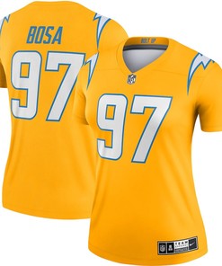 Joey Bosa 97 Los Angeles Chargers Women's Inverted Legend Jersey - Gold