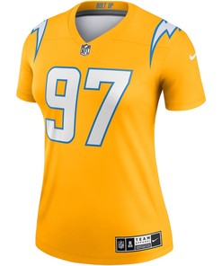 Joey Bosa 97 Los Angeles Chargers Women's Inverted Legend Jersey - Gold