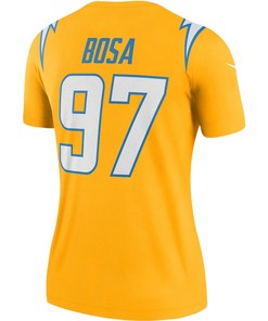 Joey Bosa 97 Los Angeles Chargers Women's Inverted Legend Jersey - Gold