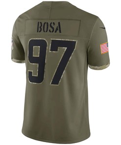 Joey Bosa Los Angeles Chargers 2022 Salute To Service Limited Jersey - Olive