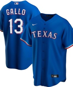 Joey Gallo #13 Texas Rangers 2020 Mlb Arrival 2020 Mlb Blue Jersey