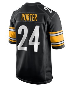 Joey Porter Jr. 24 Pittsburgh Steelers 2023 NFL Draft Game Jersey - Black
