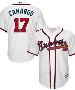 Johan Camargo Jersey, Atlanta Braves Home Official Cool Base Player Jersey - White