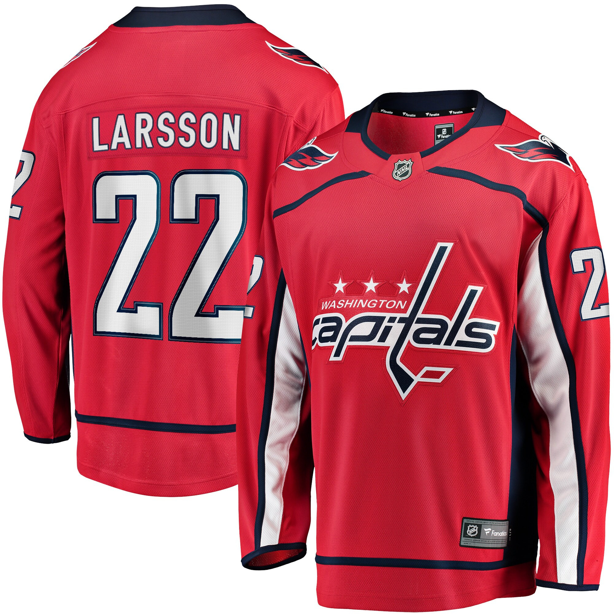 Johan Larsson Washington Capitals Fanatics Branded Home Breakaway Player Jersey - Red Nhl