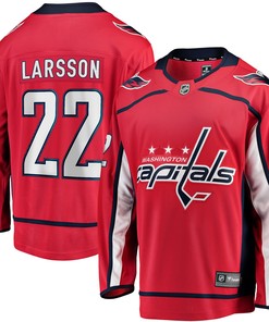 Johan Larsson Washington Capitals Fanatics Branded Home Breakaway Player Jersey - Red Nhl