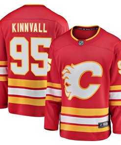 Johannes Kinnvall Calgary Flames Fanatics Branded Home Breakaway Player Jersey - Red Nhl