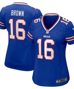 John Brown 16 Buffalo Bills Women's Home Game Player Jersey - Royal