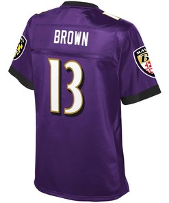 John Brown Baltimore Ravens Nfl Pro Line Womens Player Jersey - Purple