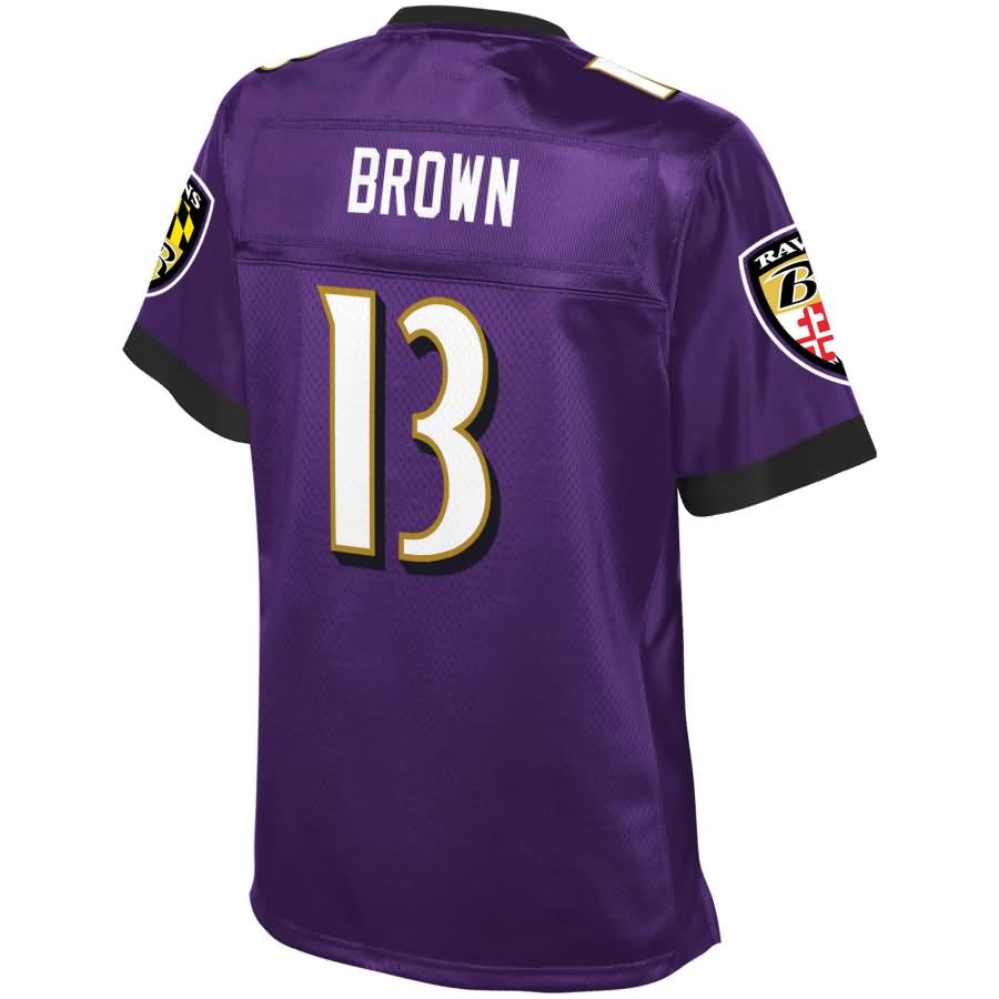 John Brown Baltimore Ravens Nfl Pro Line Womens Player Jersey - Purple