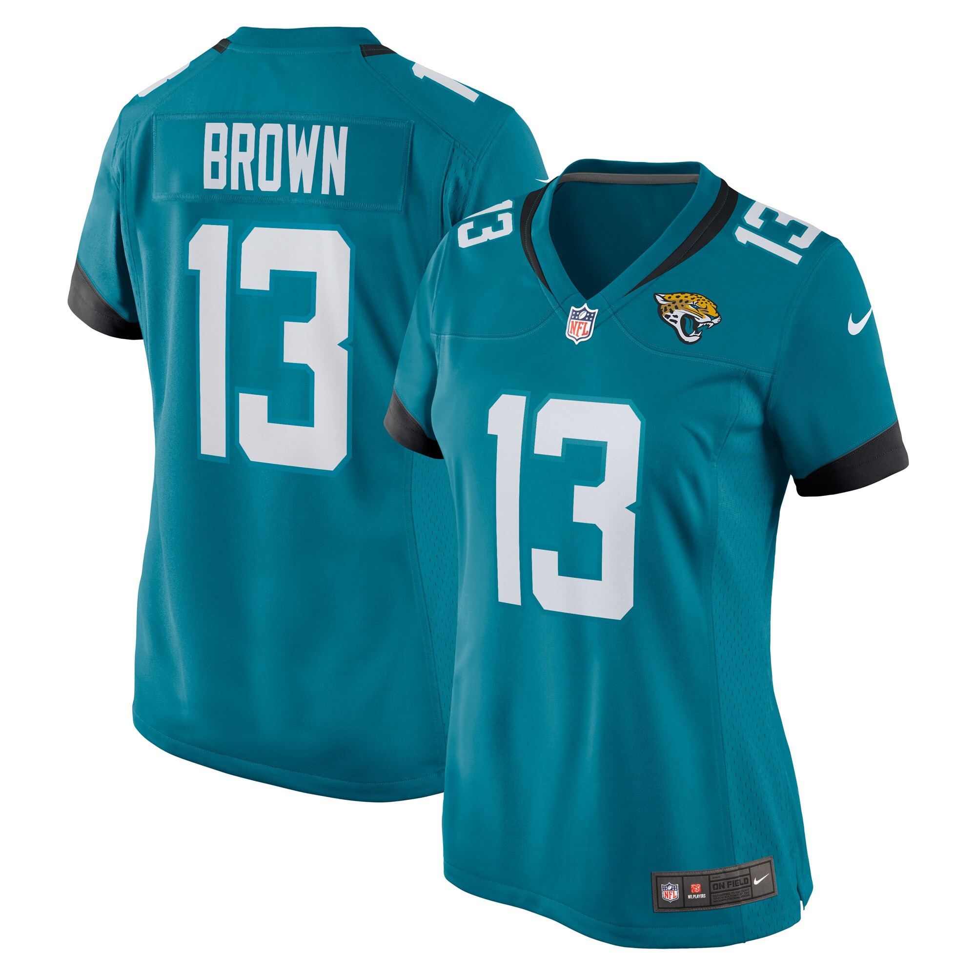 John Brown Jacksonville Jaguars Womens Game Jersey - Teal Nfl