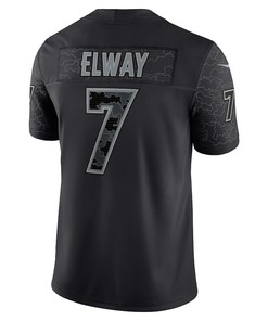 John Elway 7 Denver Broncos Retired Player RFLCTV Limited Jersey - Black