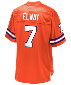 John Elway Denver Broncos Nfl Pro Line Retired Player Jersey - Orange
