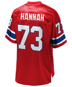 John Hannah New England Patriots Nfl Pro Line Retired Player Replica Jersey - Red