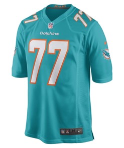John Jenkins Miami Dolphins Game Player Jersey - Aqua
