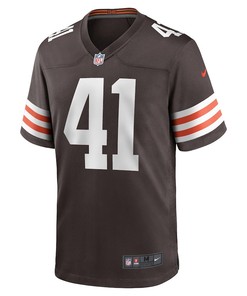 John Kelly Jr. Cleveland Browns Game Player Jersey - Brown