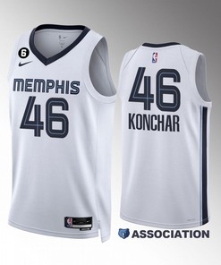 John Konchar 46 Memphis Grizzlies 2022-23 Association Edition White Jersey