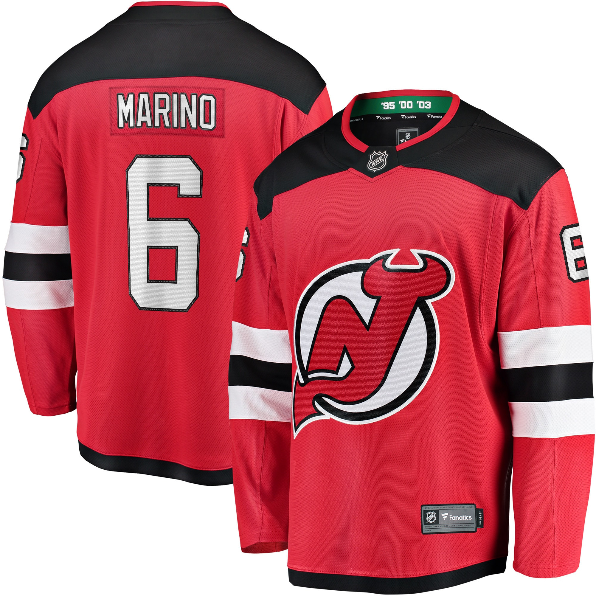 John Marino New Jersey Devils Fanatics Branded Home Breakaway Player Jersey - Red Nhl