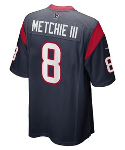 John Metchie III Houston Texans Game Player Jersey - Navy