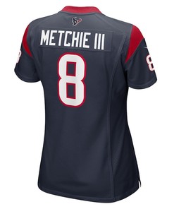 John Metchie III Houston Texans Women's Game Player Jersey - Navy