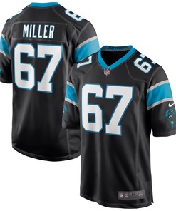 John Miller Carolina Panthers Game Jersey - Black Nfl