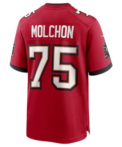 John Molchon 75 Tampa Bay Buccaneers Game Jersey - Red