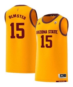 John Olmsted 15 Arizona State Sun Devils Retro Basketball Men Jersey - Yellow