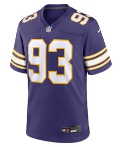 John Randle 93 Minnesota Vikings Classic Game Men Jersey - Purple
