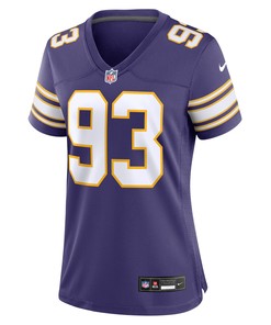 John Randle 93 Minnesota Vikings Women's Classic Game Jersey - Purple