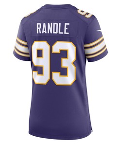 John Randle 93 Minnesota Vikings Women's Classic Game Jersey - Purple