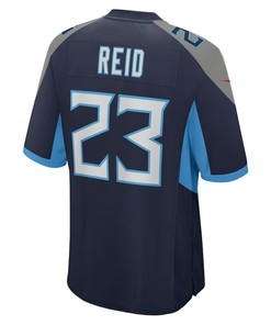 John Reid 23 Tennessee Titans Home Game Player Jersey - Navy
