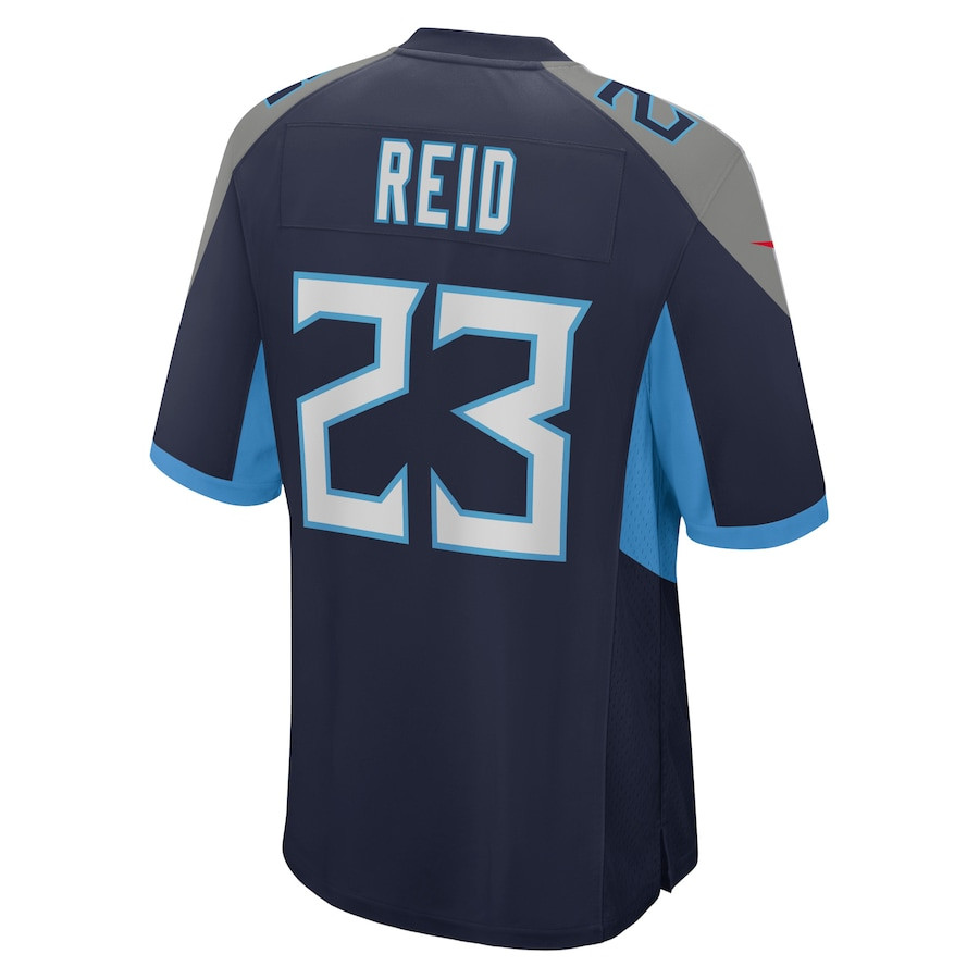 John Reid 23 Tennessee Titans Home Game Player Jersey - Navy