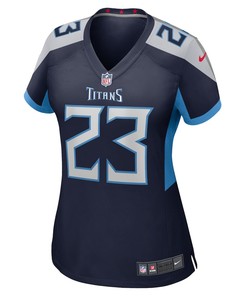 John Reid 23 Tennessee Titans Women's Home Game Player Jersey - Navy