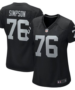 John Simpson Las Vegas Raiders Womens Game Jersey - Black Nfl