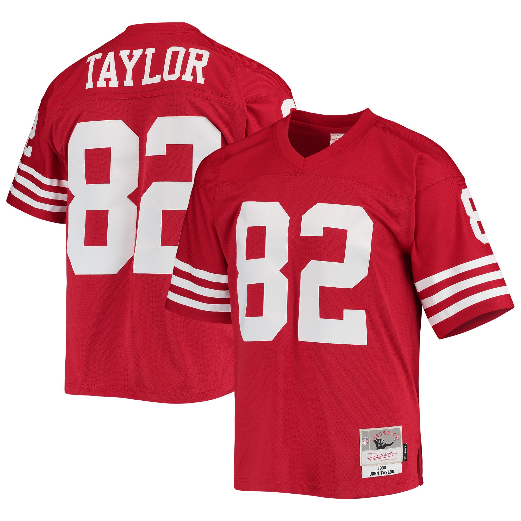 John Taylor San Francisco 49ers Mitchell & Ness 1990 Legacy Replica Jersey - Scarlet Nfl