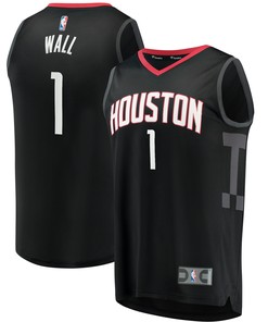 John Wall Houston Rockets Fanatics Branded 2020/21 Fast Break Replica Jersey - Statement Edition - Black Nba
