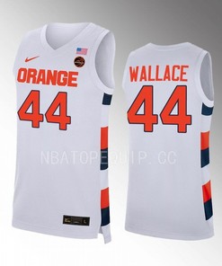 John Wallace 44 Syracuse Orange White Jersey College Basketball