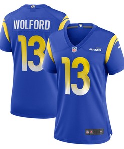 John Wolford Los Angeles Rams Womens Game Player Jersey - Royal Nfl