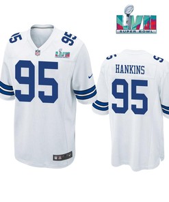 Johnathan Hankins 95 Dallas Cowboys Super Bowl LVII Super Bowl LVII White Men Game Jersey