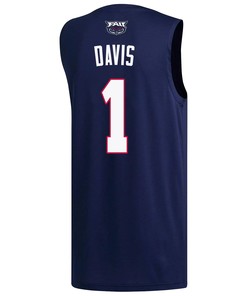 Johnell Davis 1 FAU Owls 2023 March Madness Basketball Men Jersey- Navy