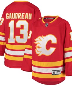Johnny Gaudreau Calgary Flames 2020/21 Home Premier Player Jersey - Red Nhl