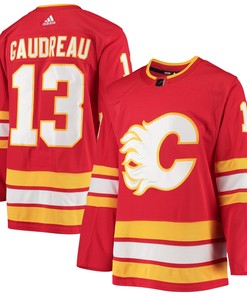 Johnny Gaudreau Calgary Flames Adidas Home Primegreen Authentic Pro Player Jersey - Red Nhl