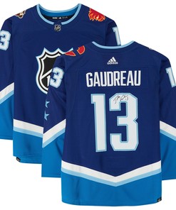 Johnny Gaudreau Calgary Flames Autographed 2022 Nhl All-star Game Jersey - Blue