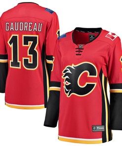 Johnny Gaudreau Calgary Flames Fanatics Branded Womens Home Breakaway Player Jersey - Red Nhl