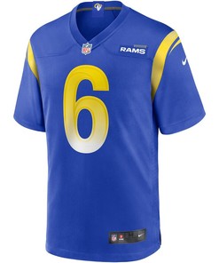 Johnny Hekker 6 Los Angeles Rams Game Jersey - Royal