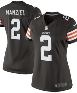 Johnny Manziel Cleveland Browns Historic Logo Nike Womens Game Jersey - Brown-