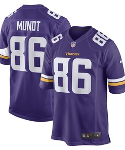 Johnny Mundt Minnesota Vikings Game Player Jersey - Purple