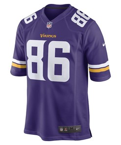 Johnny Mundt Minnesota Vikings Game Player Jersey - Purple
