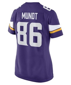 Johnny Mundt Minnesota Vikings Women's Game Player Jersey - Purple